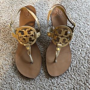 Tory Burch kitten heel sandals